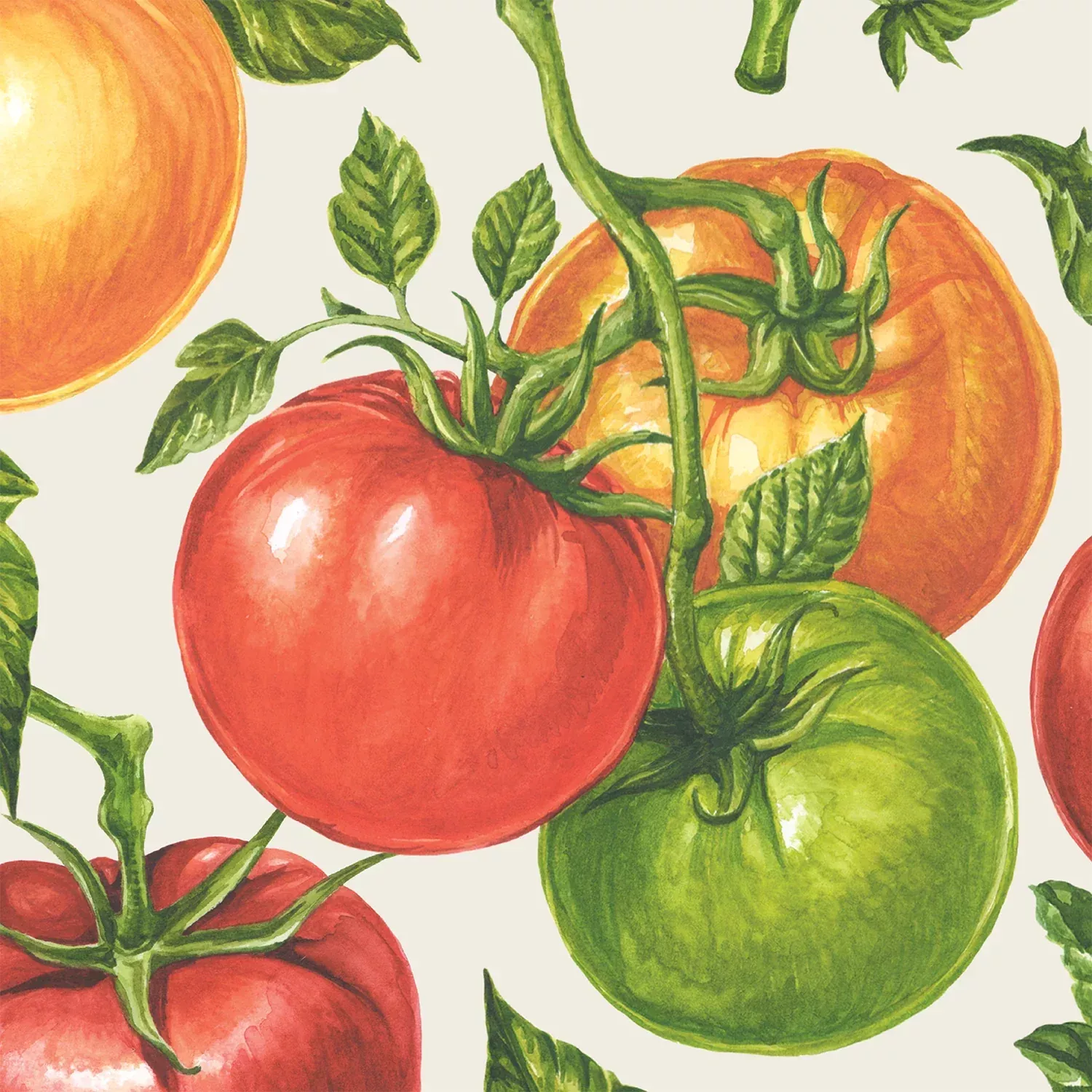 Hester & Cook Beverage Napkin – Tomato – 20pk