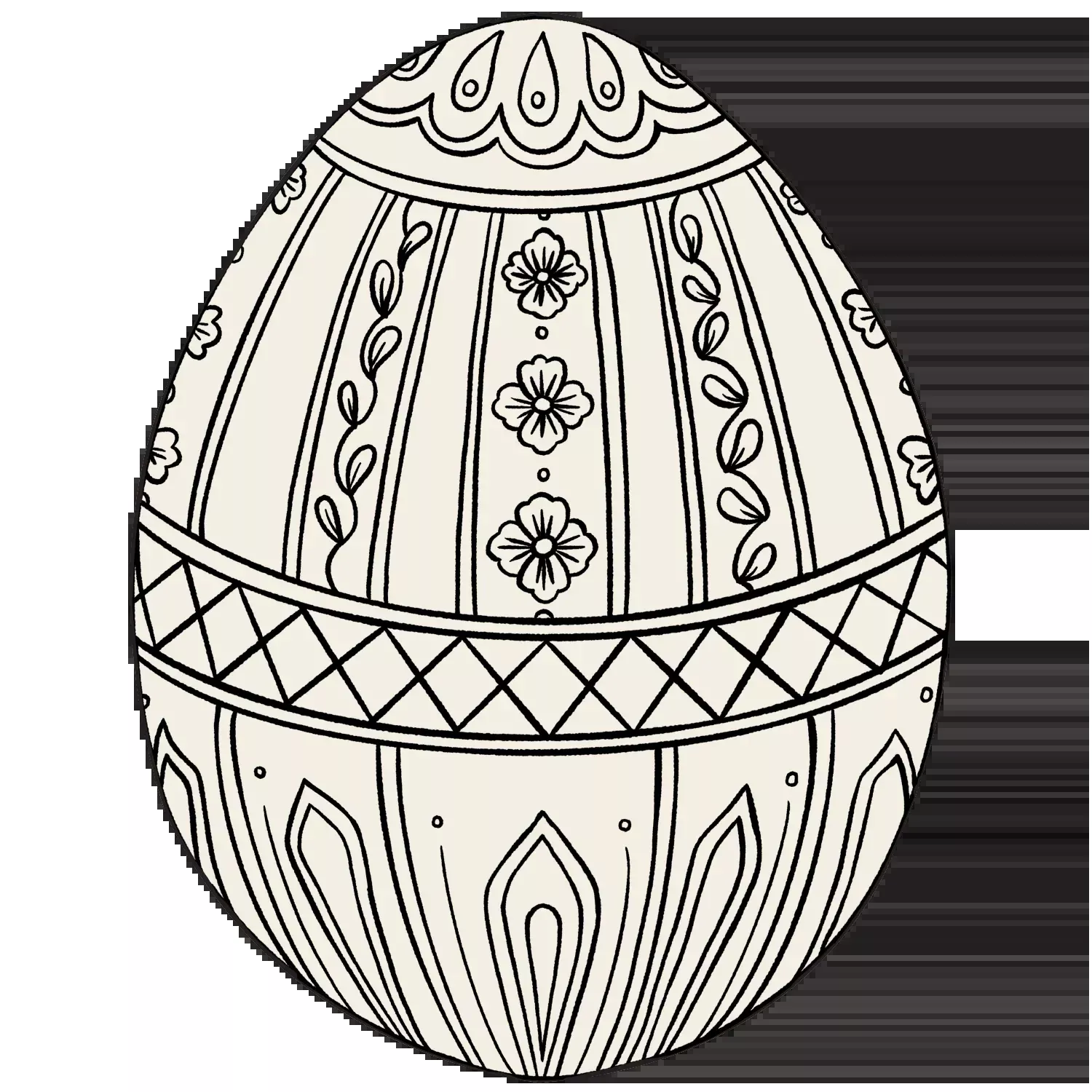 Hester & Cook Paper Placemats - Die-Cut Coloring Easter Egg – Pack of 12