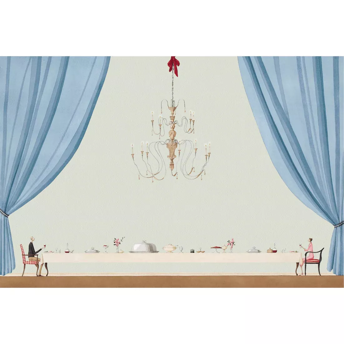 Hester & Cook Paper Placemats - Table For Two – 18 Per Package