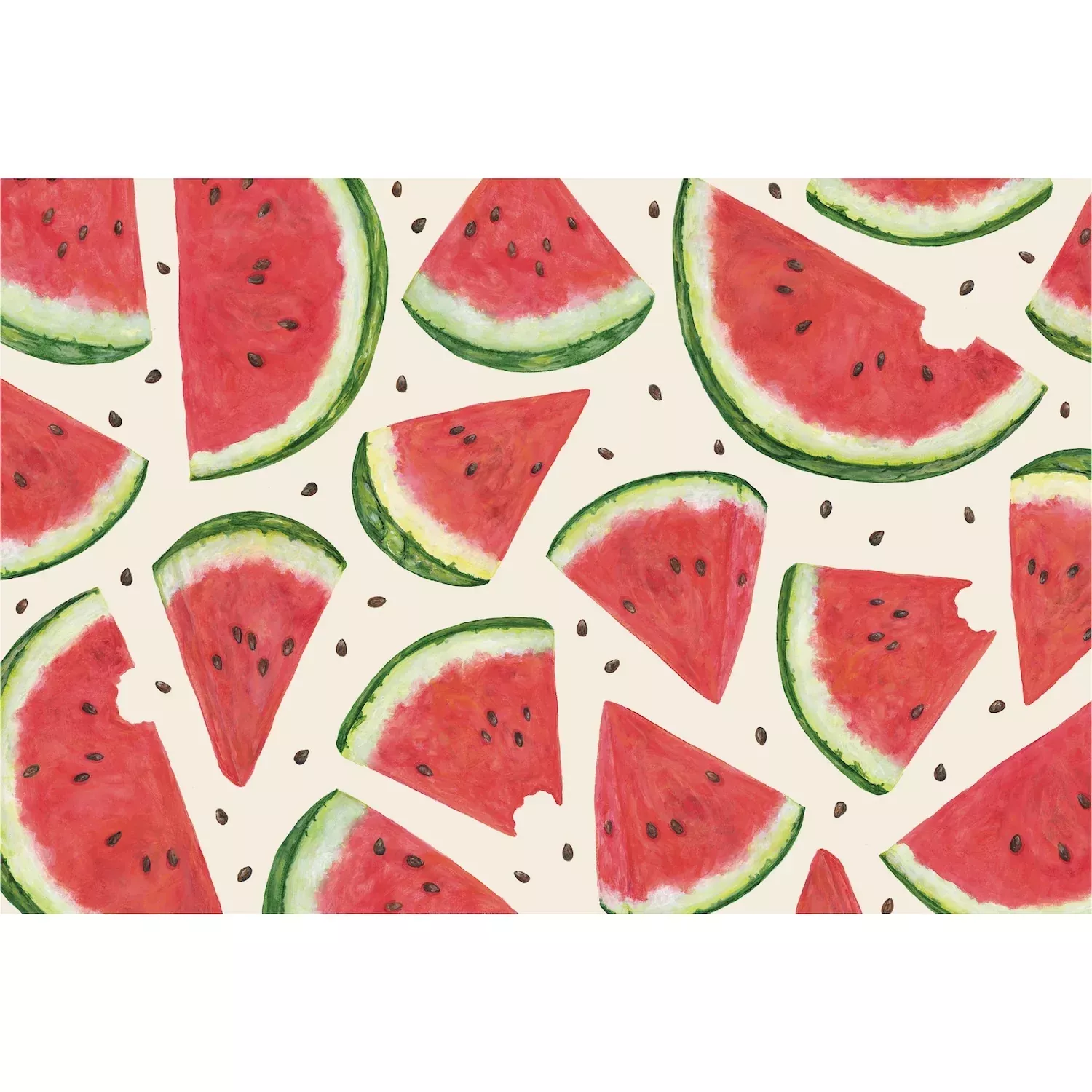 Hester & Cook Paper Placemats - Watermelon Picnic – Pack of 18