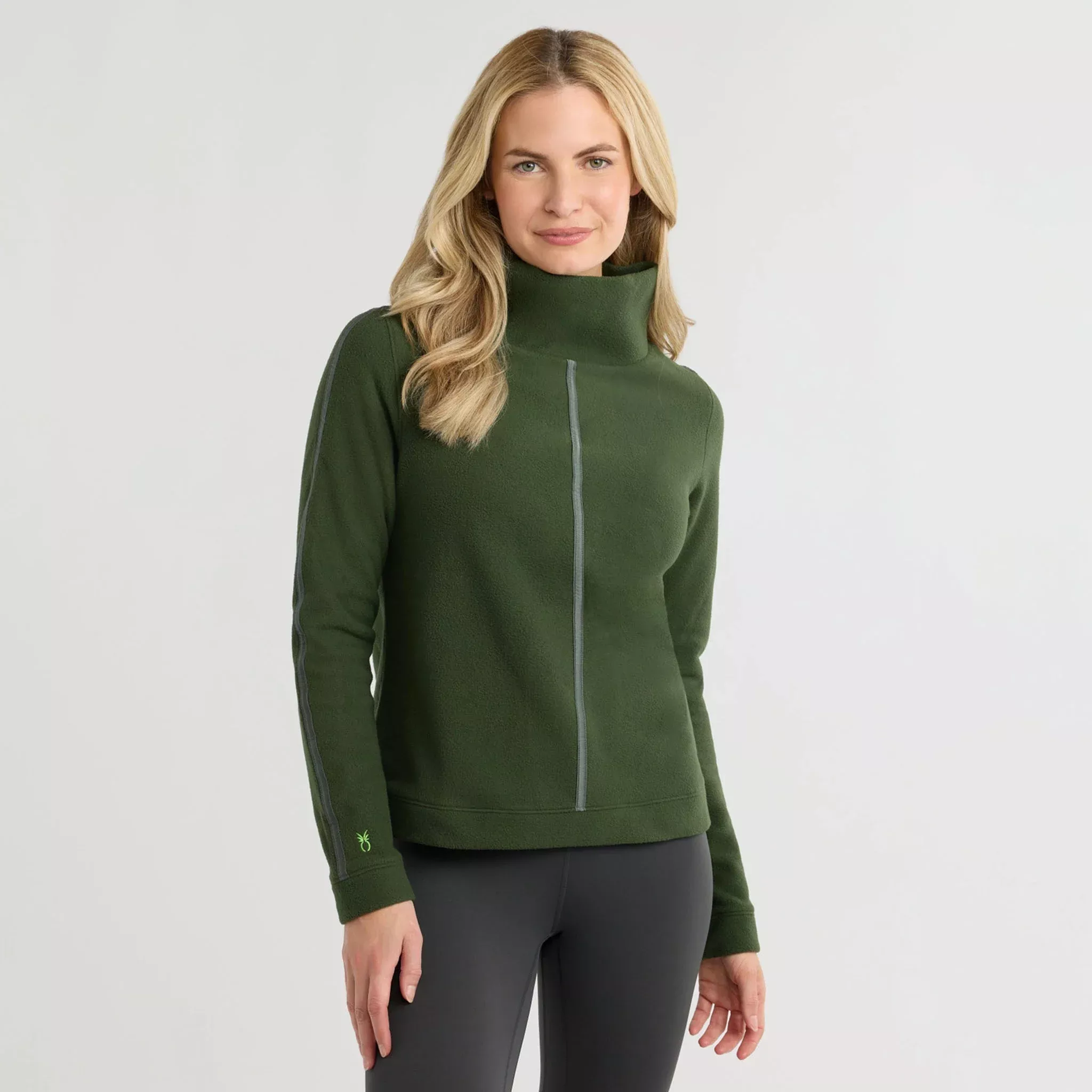 Heyward Vello Fleece Turtleneck in Spruce
