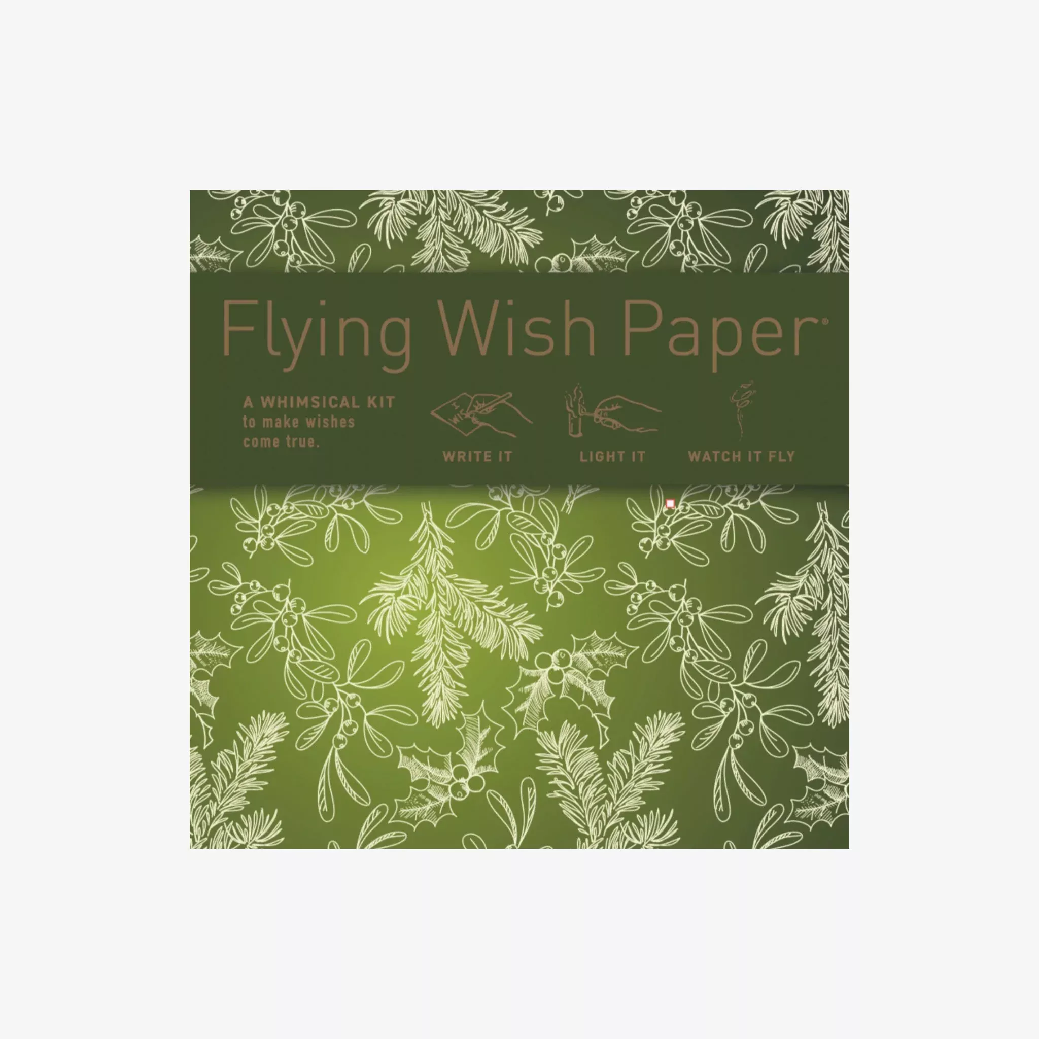 Holiday Green Flying Wish Paper