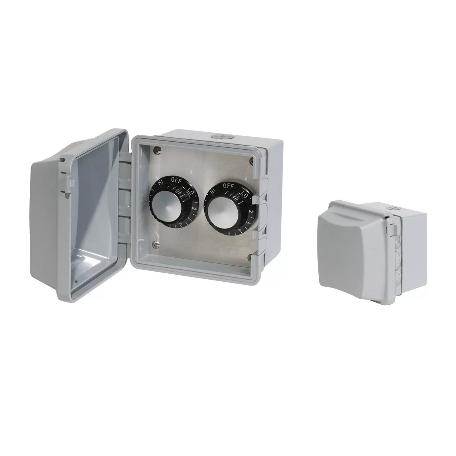 Infratech INF Input Heat Regulator Dual Switch w/ Surface Mount and Weather Proof Gang Box 240 Volt - 14 4225