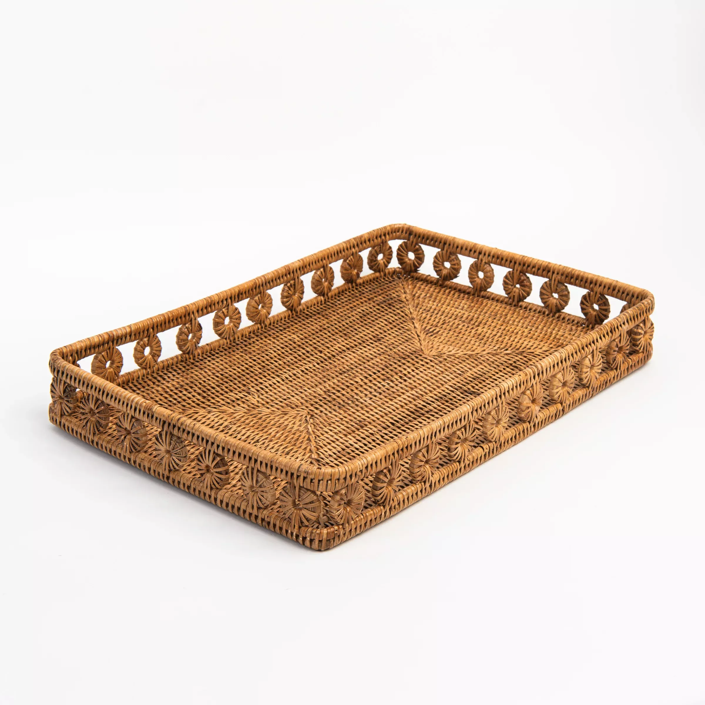 Ingrid Rattan Rectangular Tray