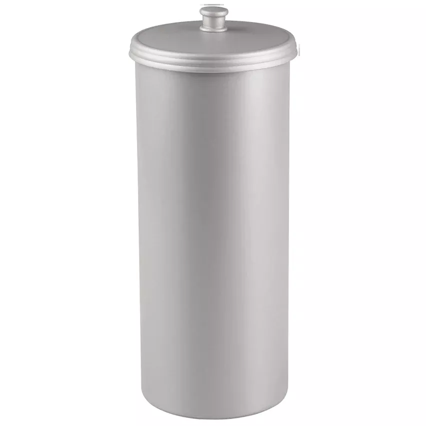 InterDesign Kent Plastic Toilet Paper Tissue 3 Roll Reserve Canister – Silver