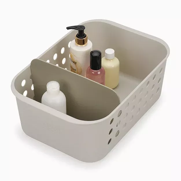 Joseph Joseph EasyStore Bathroom Storage Basket – Ecru – 9.5" x 14"