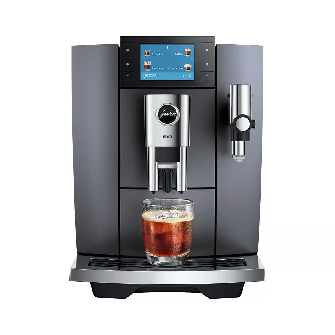 Jura E10 Super Automatic Coffee Machine 15814 (Cosmic Black)