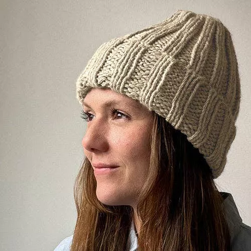 Knitting Craft Kit: Shoreline Beanie in Sand