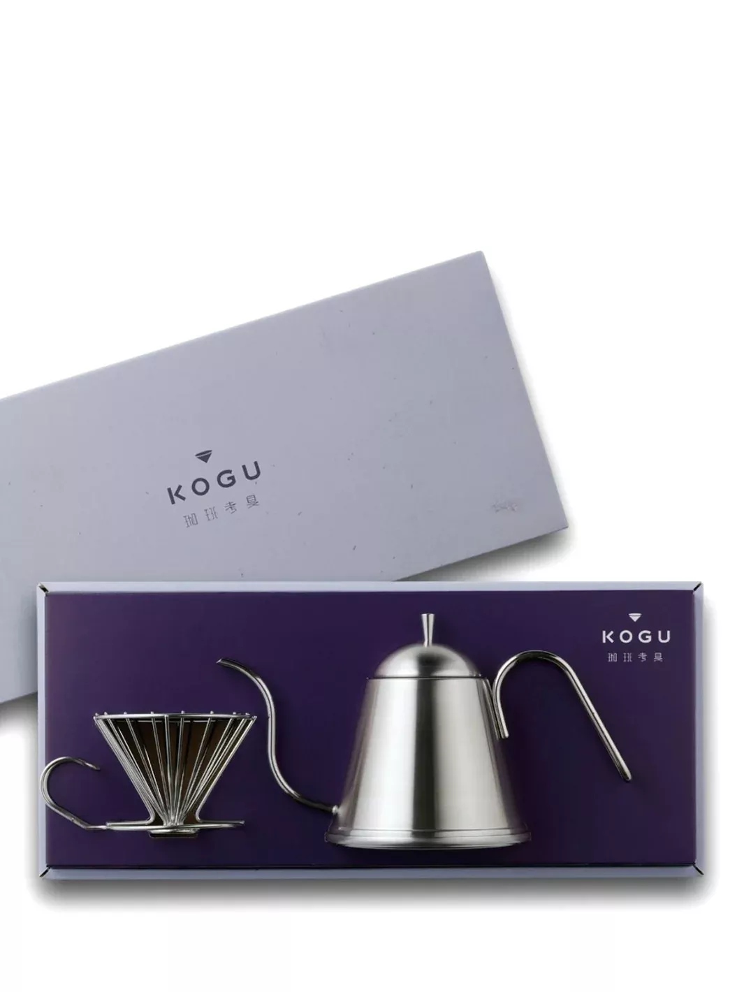 KOGU 2-Piece Coffee Set (Itteki SS Kettle + Pourover Dripper)