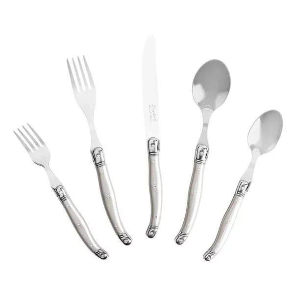 Laguiole French Flatware Set – 20 Piece - Service for 4 – Pewter