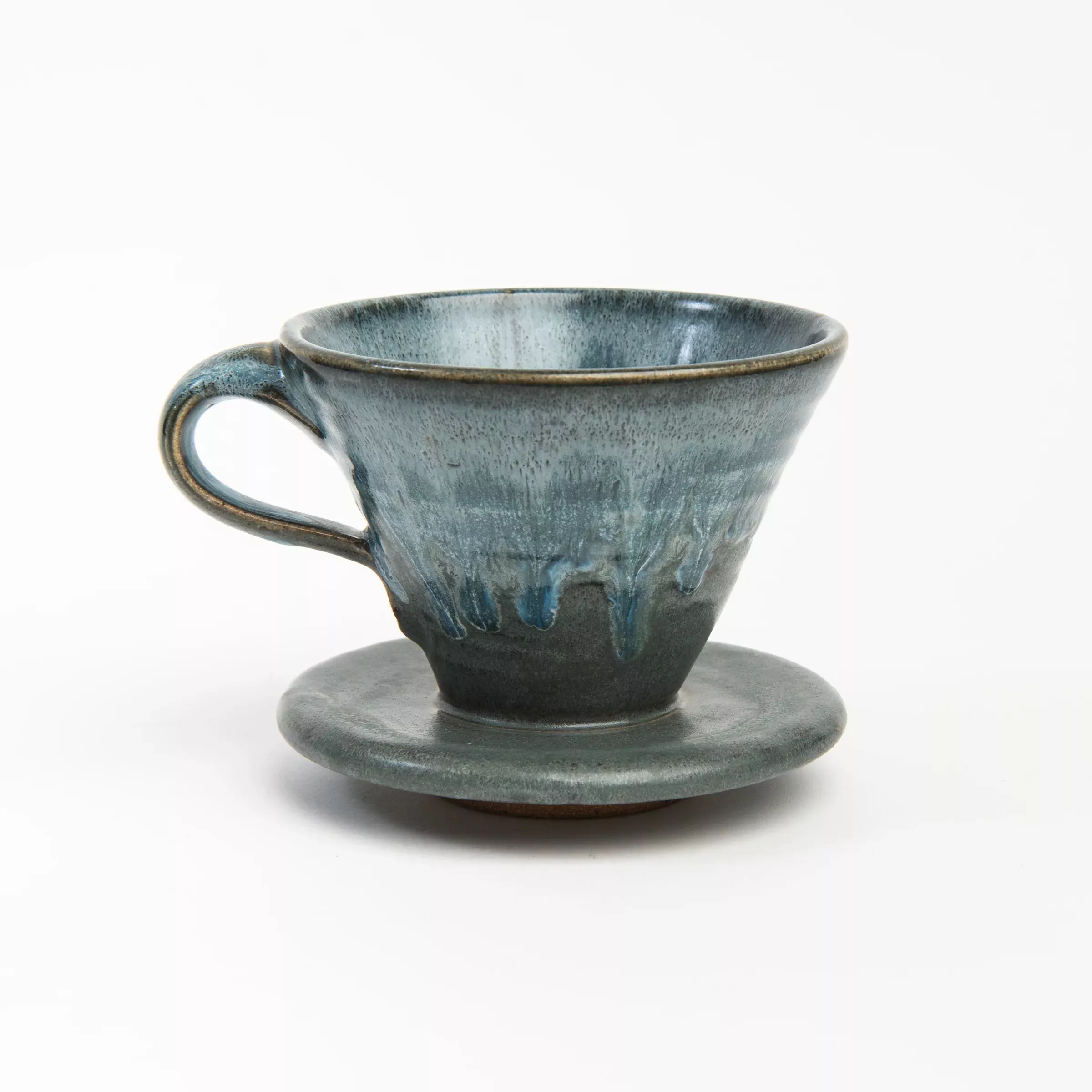 Lakeshore Grey Ceramic Pour Over Coffee Maker
