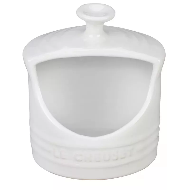 Le Creuset Stoneware Salt Crock – 10 oz. – White