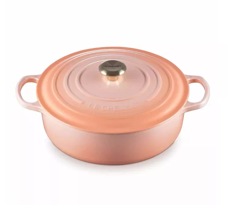 Le Creuset Wide Round Oven – 6.75 QT – Peche