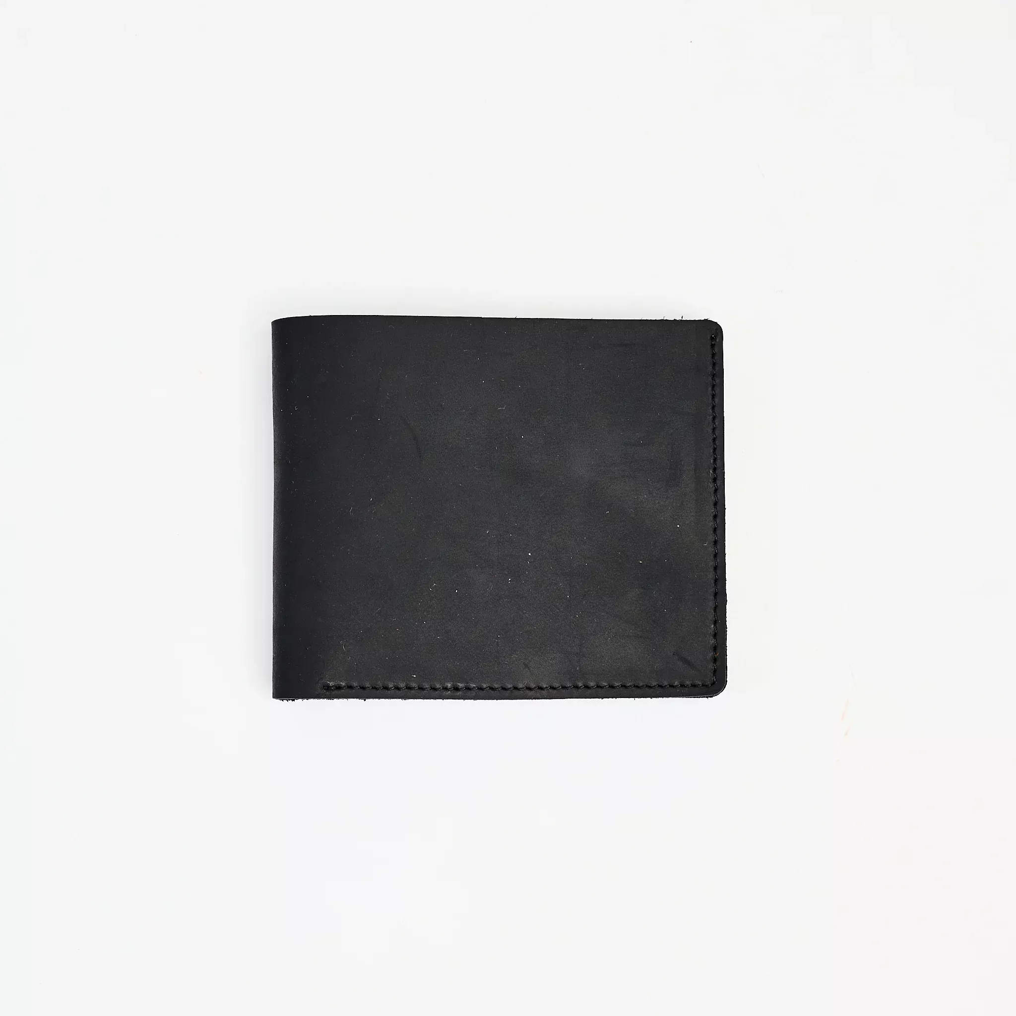 Leather Wallet Bifold Wallet in Black