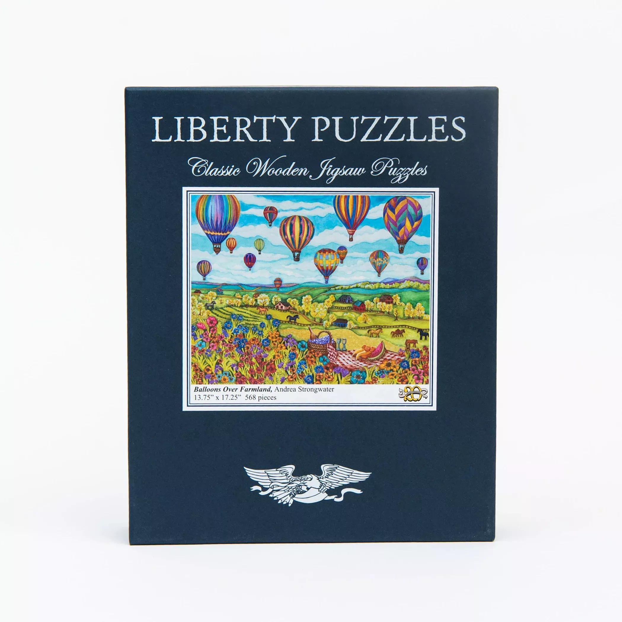 Liberty Puzzle Balloons Over Farmland
