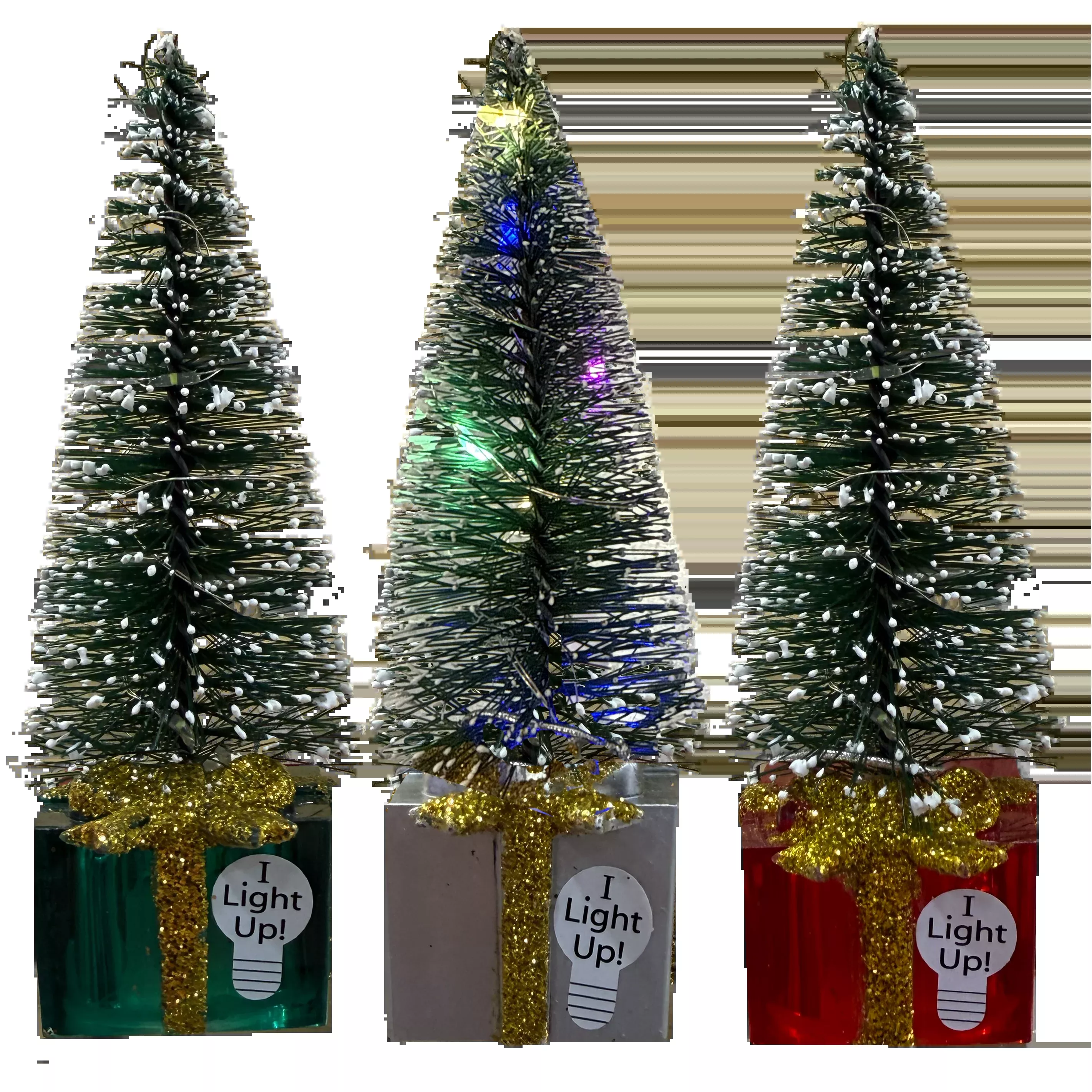 Light Up Mini LED Fir Tree– Assorted Colors – Each Sold Separately – 5"