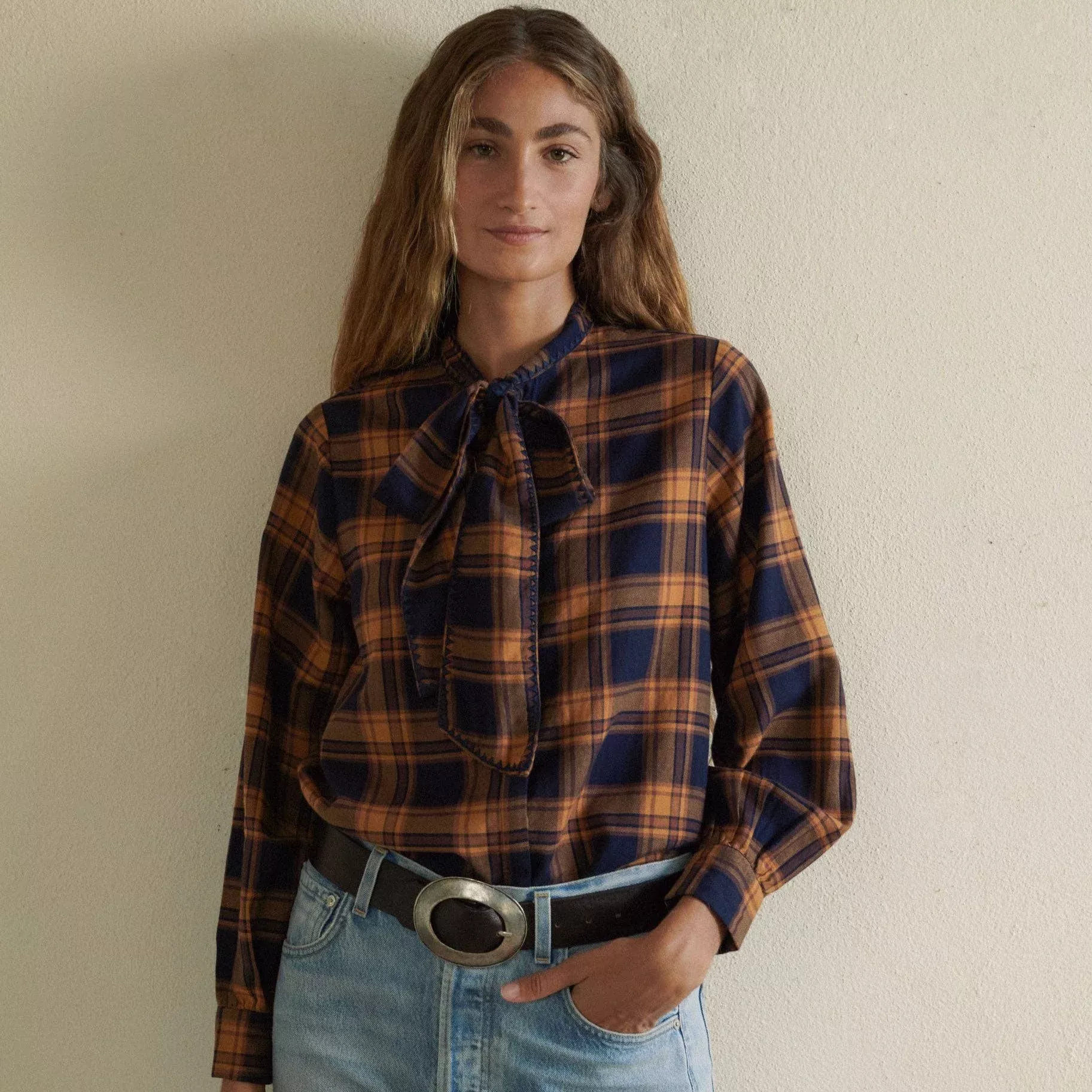 Lily Blouse in Navy