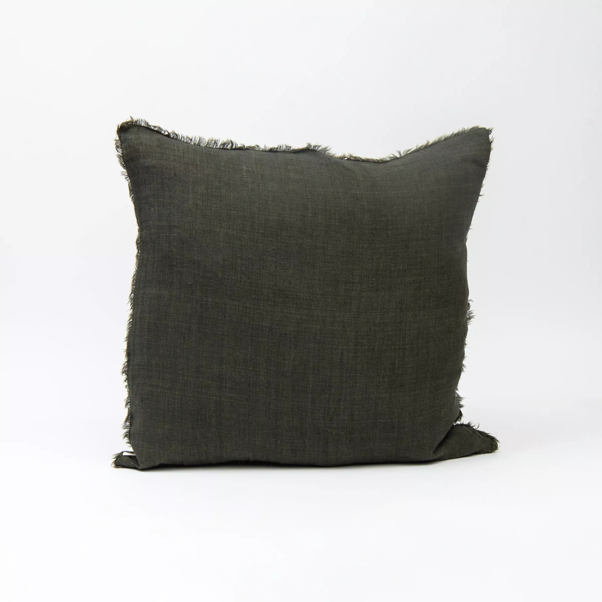 Lina Linen 20" Square Pillow in Avocado