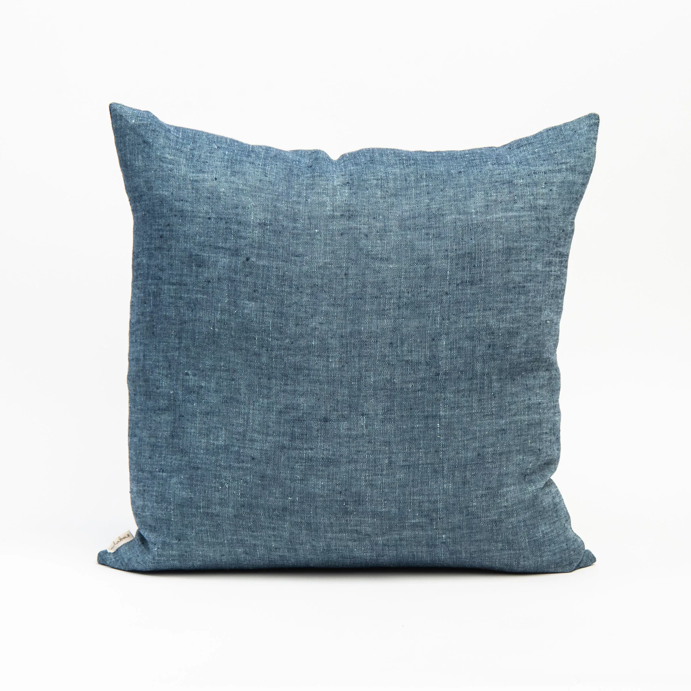Linen Chambray Pillow in Denim