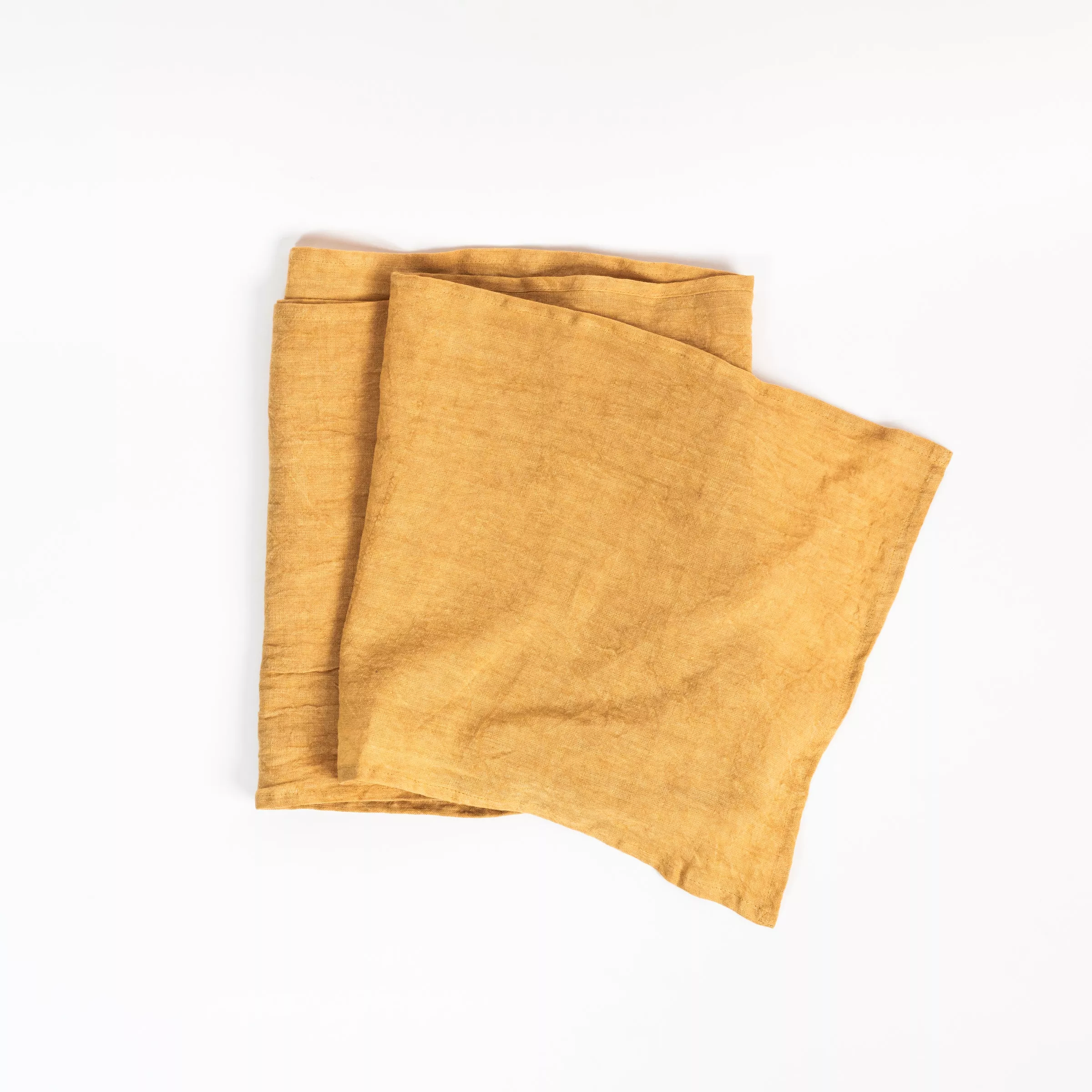 Linen Table Runner in Mustard Yellow