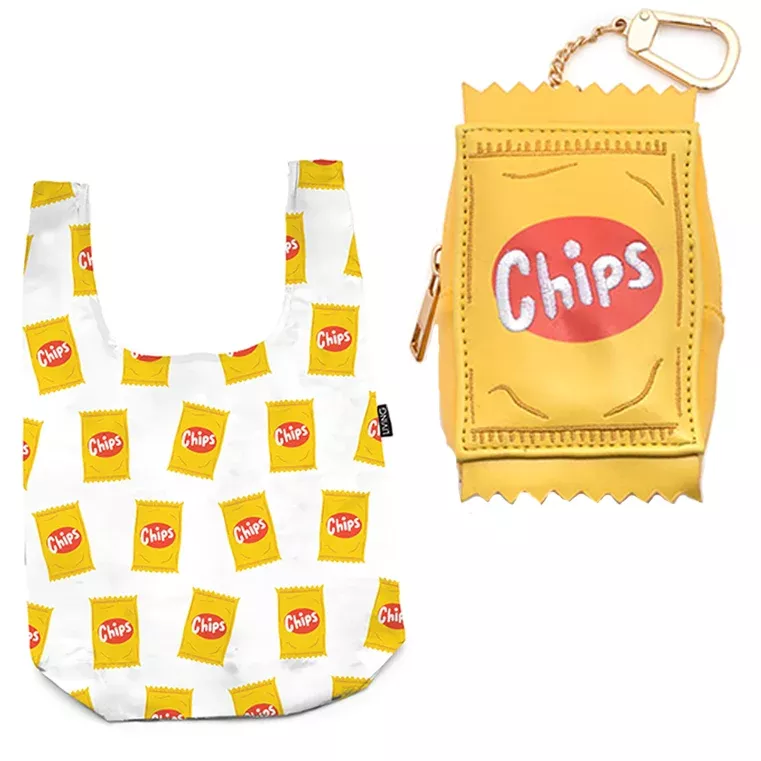 Living Royal 2 in 1 Bag Charm + Shopper Bag Inside – Chips