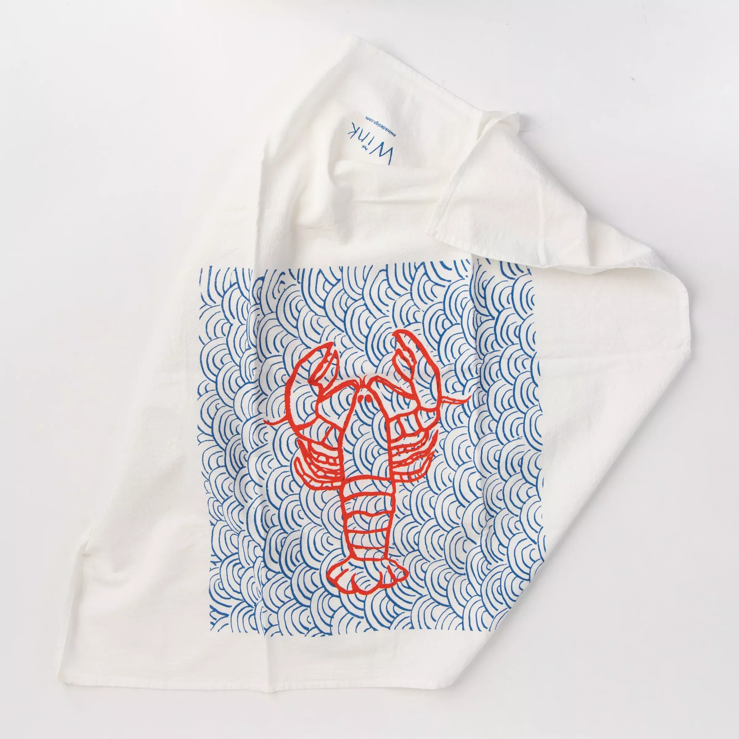 Lobster in the Sea Tea Towel