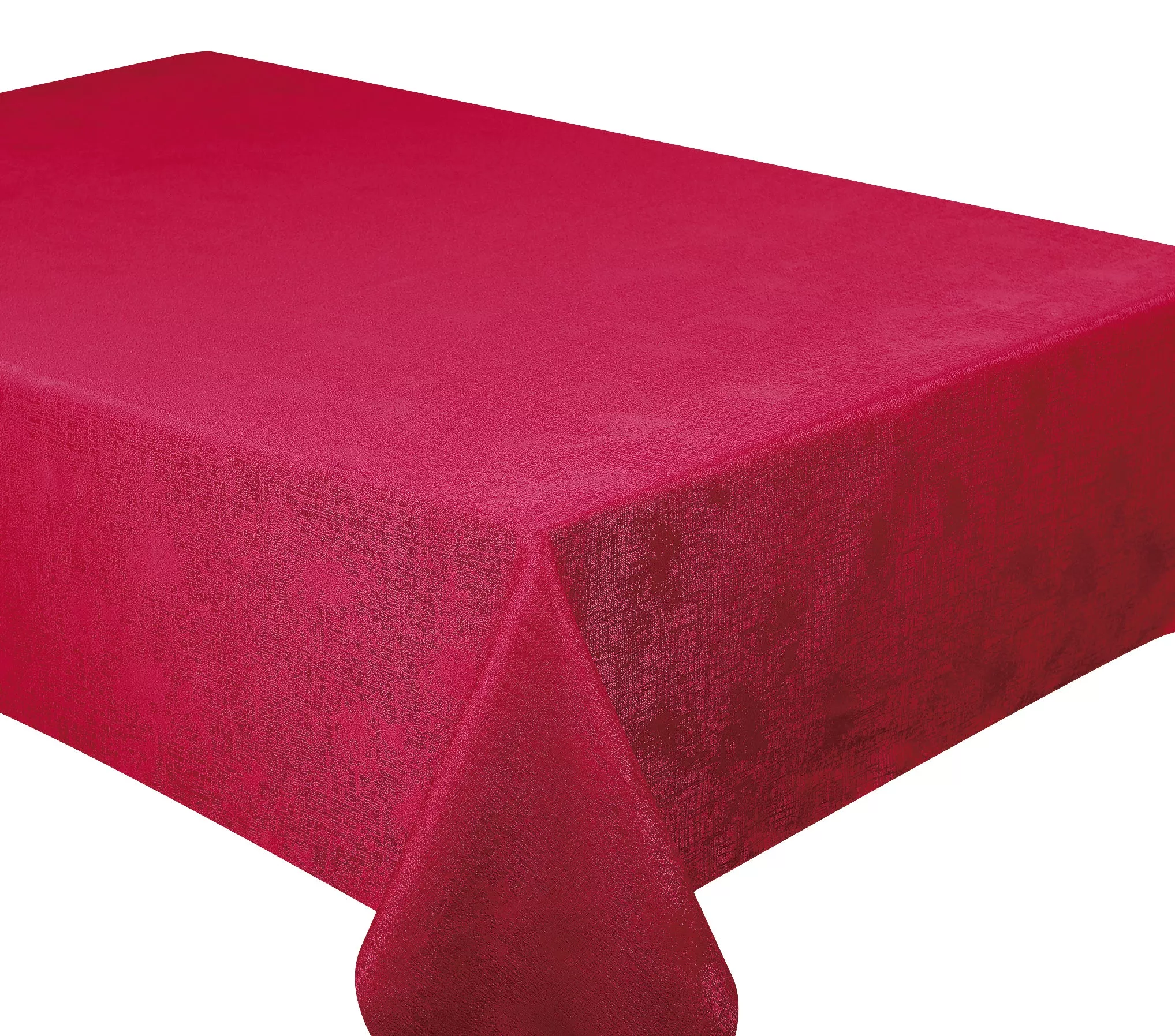 Looks & Feels Like Silk Polyester Table Cloth – Red Glimmer – 60"x 90"