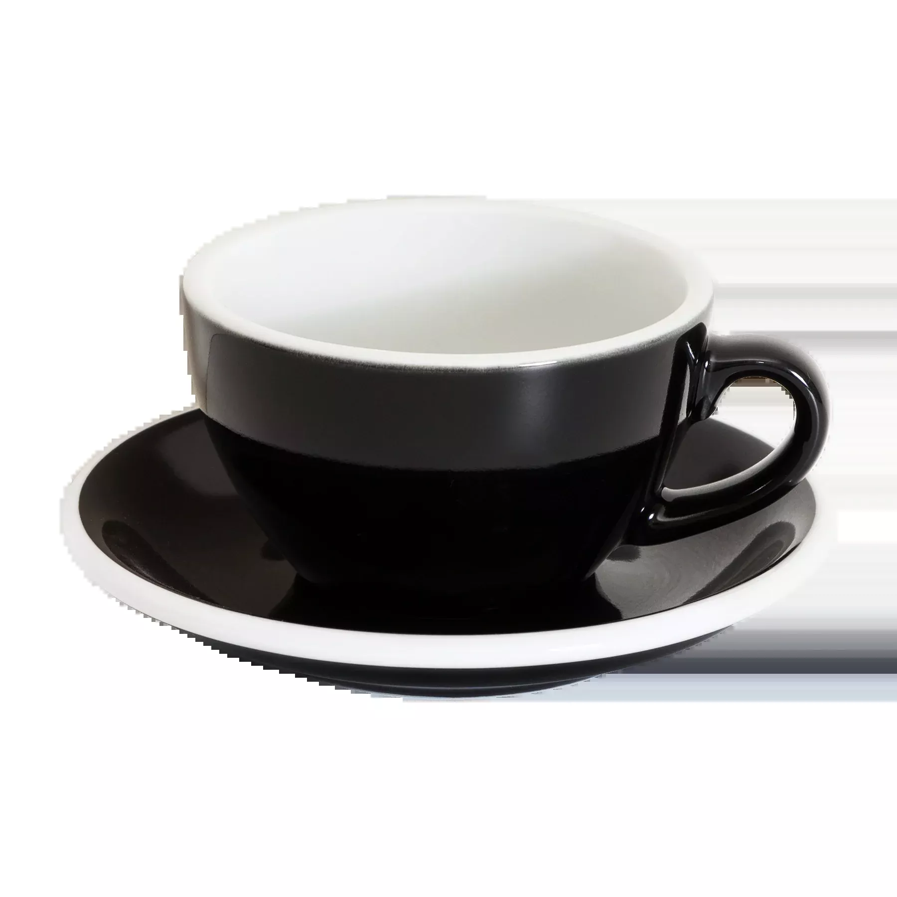 Loveramics Egg 200ml Cappuccino Cup and Saucer (Black)