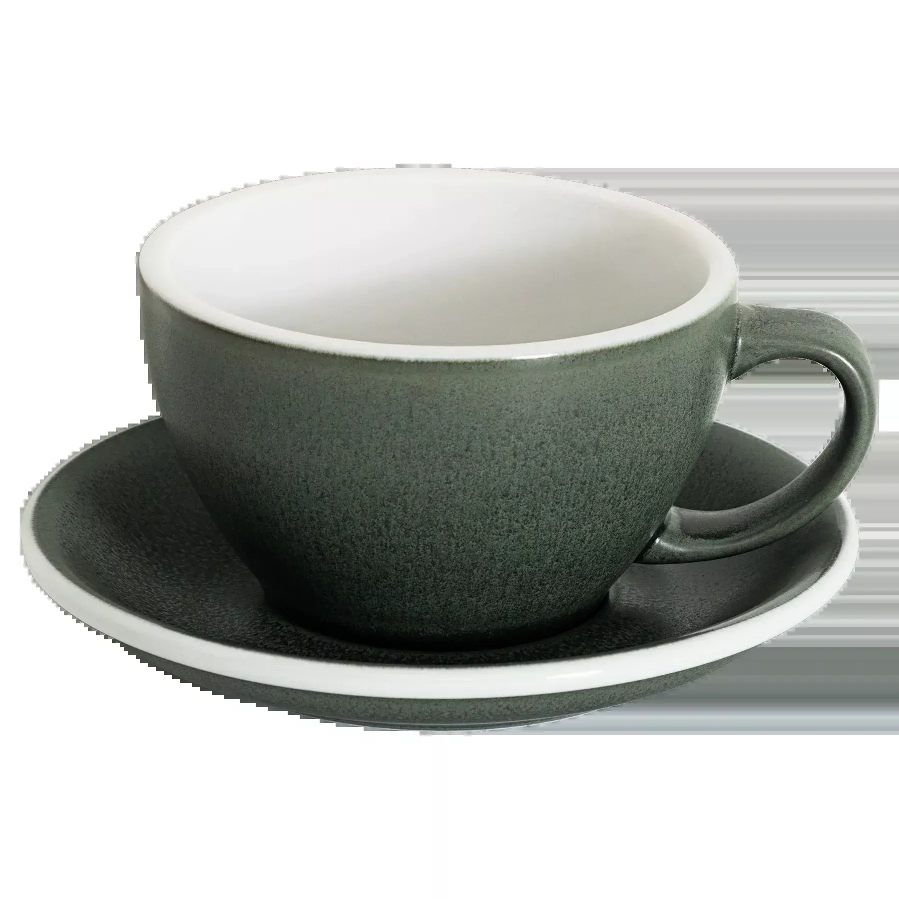 Loveramics Egg 300ml Latte Cup and Saucer (Mineral Forest)