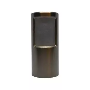 Lumien Accessory, Brass Micro Path Light Bollard Cap Cover, (1) 90 Opening