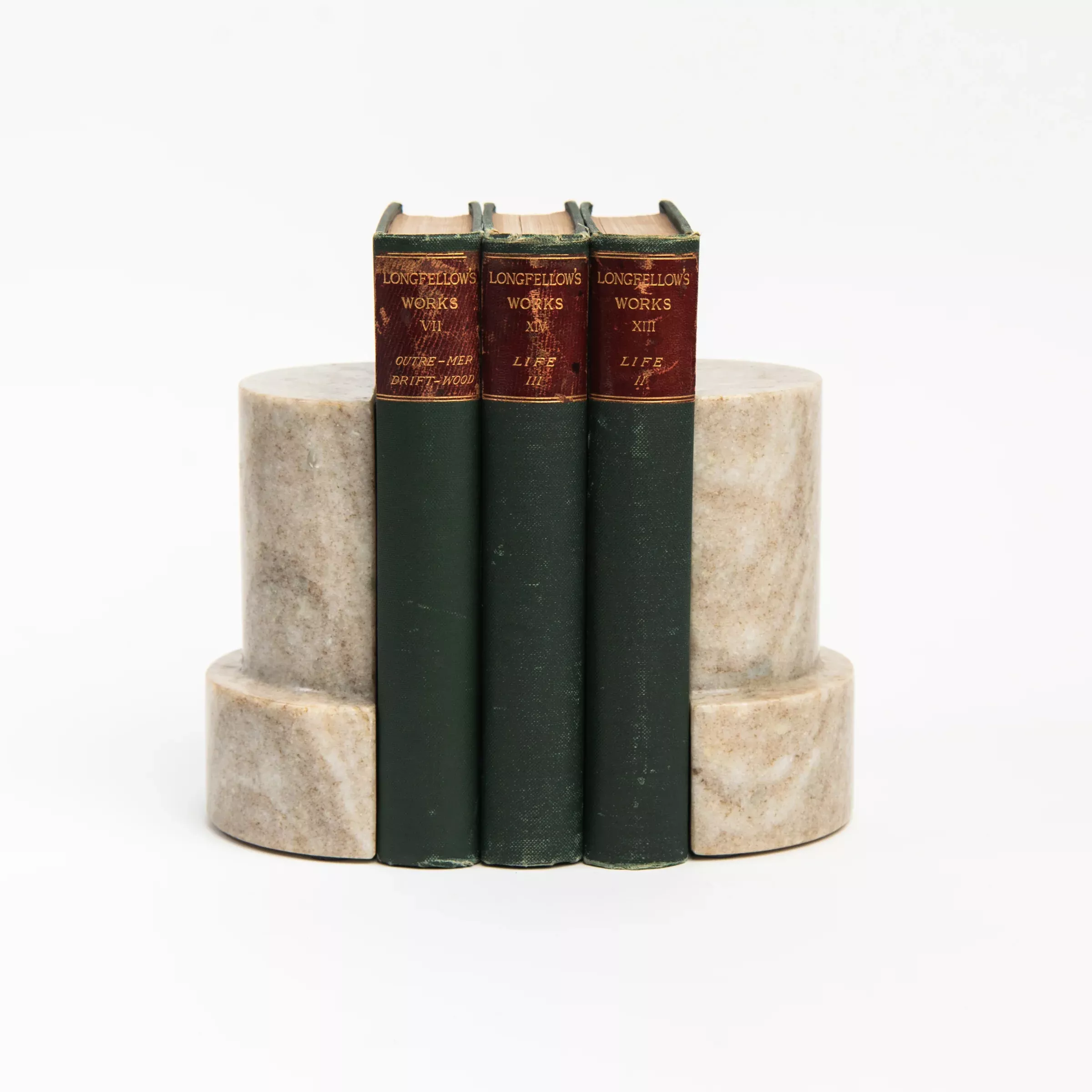Marble Column Bookends