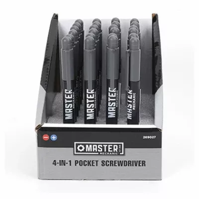 Master Mechanic 4-In-1 Pocket Screwdriver