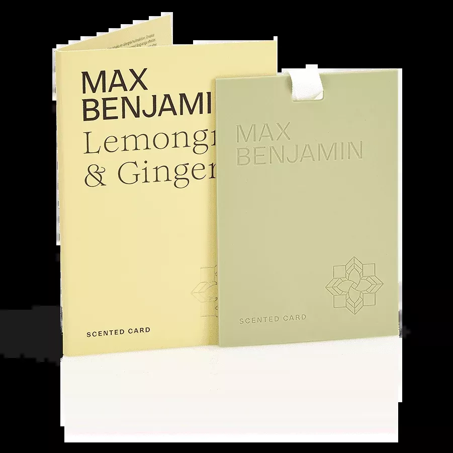 Max Benjamin Scented Sachets Cards – Lemongrass & Ginger