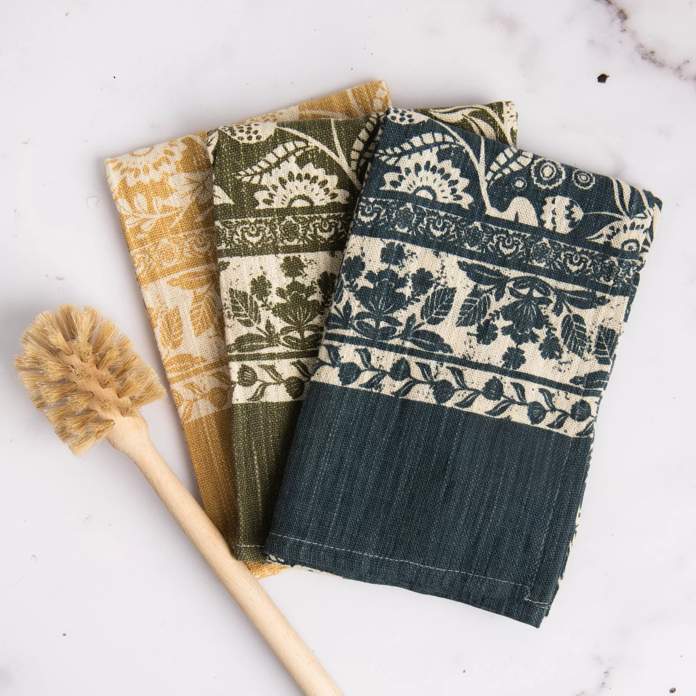 Meadow Printed Tea Towels, Set of 3