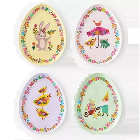 Melamine Easter Egg Plates – ASSORTED STYLES - SOLD INDIVIDUALLY