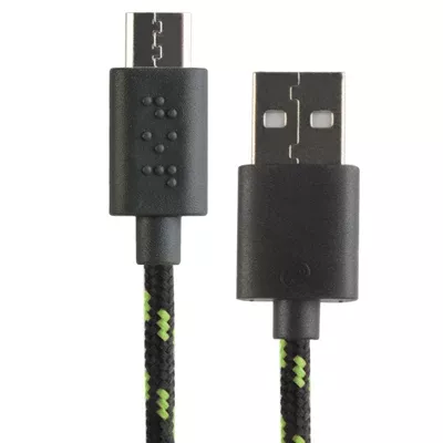 Micro USB Braided-Cable Battery Charger – 6-Ft.