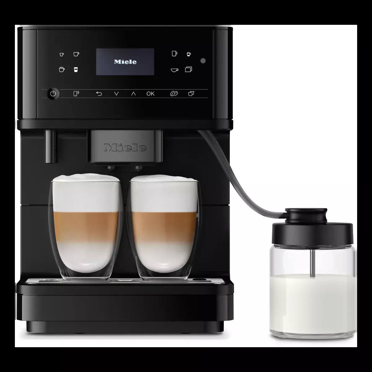 Miele CM 6360 Super Automatic Countertop Coffee & Espresso Machine (Matte Black)