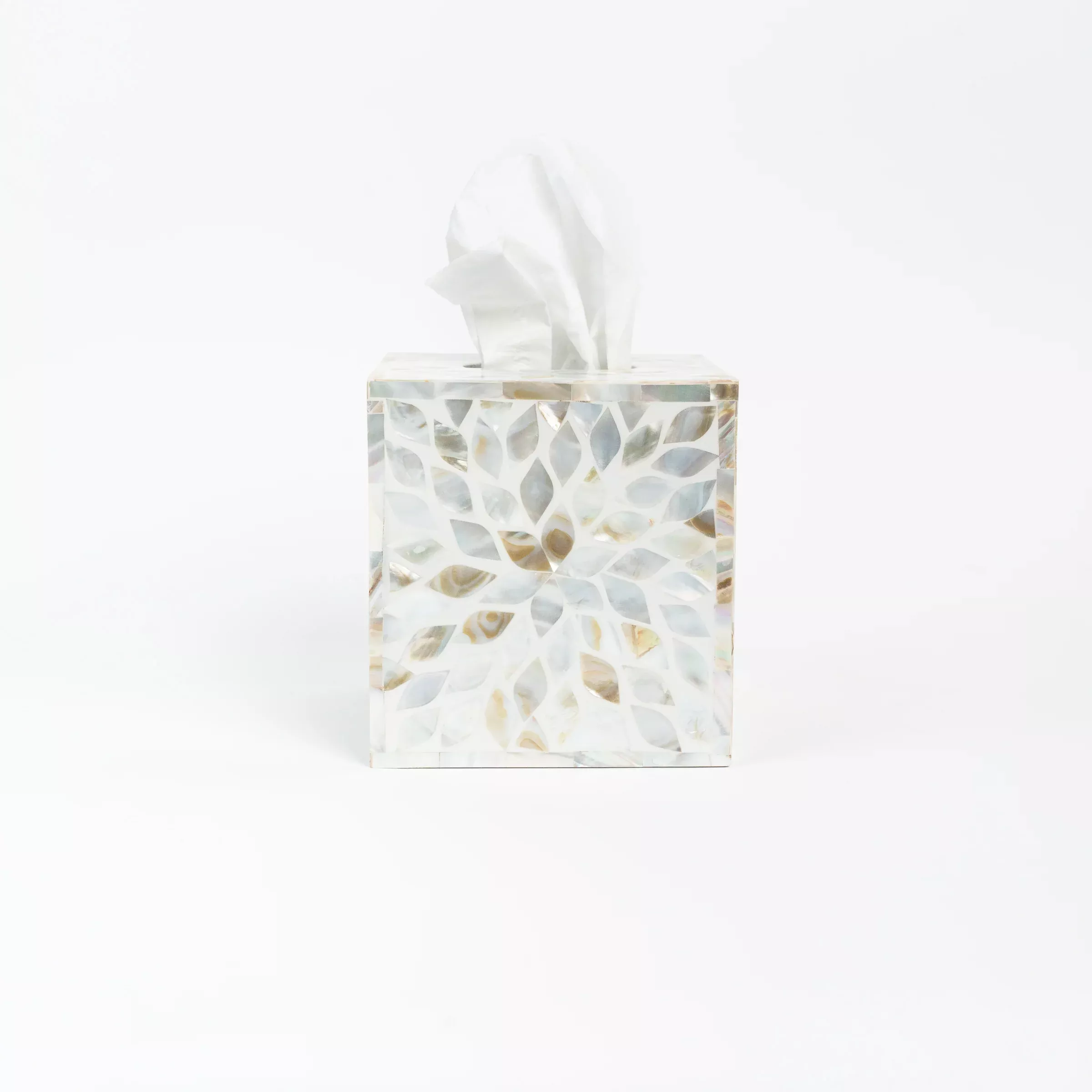 Mother of Pearl Tissue Box Cover
