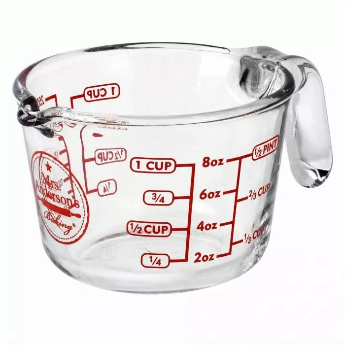 Mrs. Anderson's Baking Glass Measuring Cup – 1 Cup Capacity