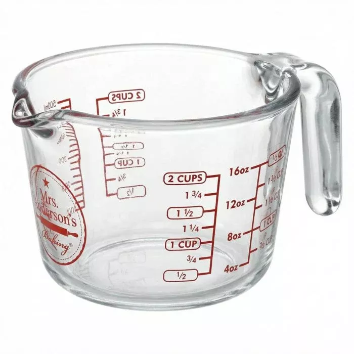 Mrs. Anderson's Baking Glass Measuring Cup – 2 Cup Capacity