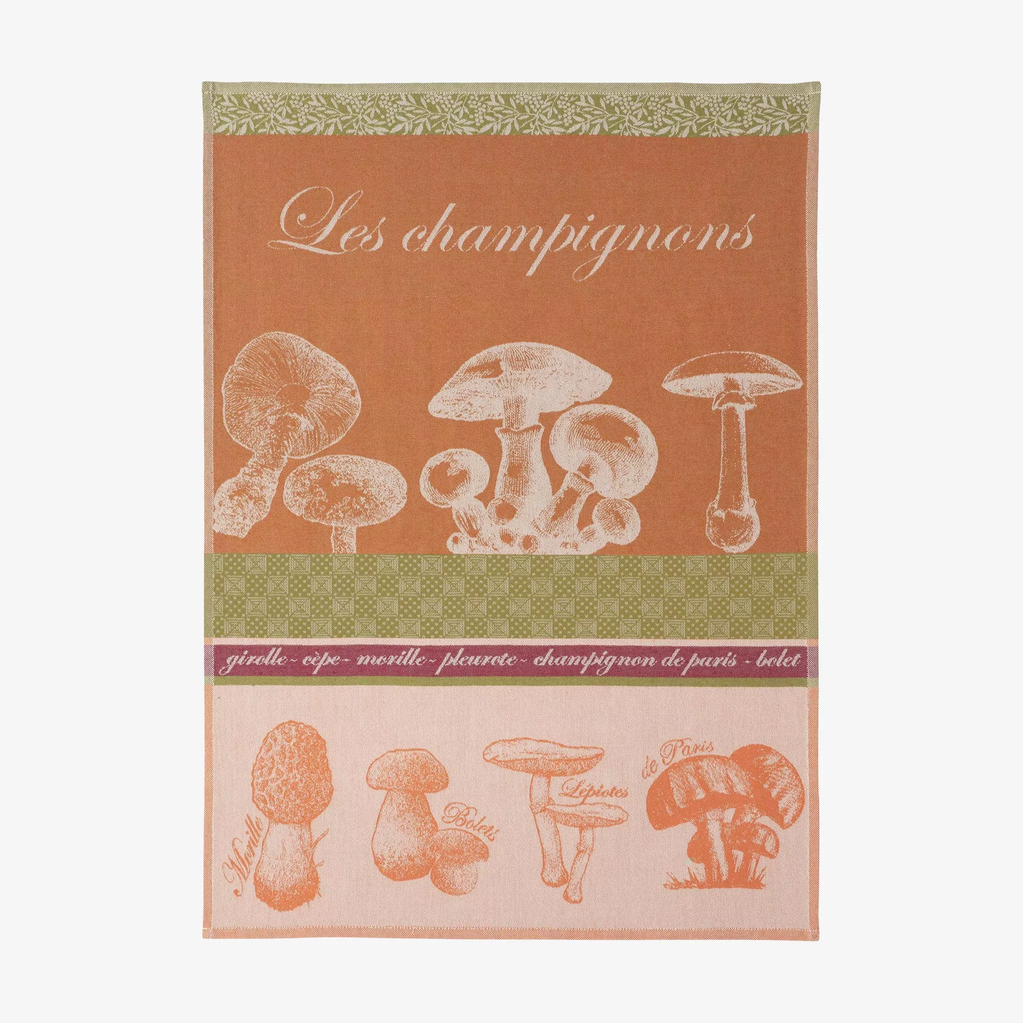 Mushrooms Jacquard Tea Towel