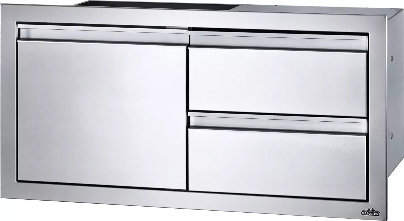 Napoleon 36 x 16 inch Single Door & Double Drawer Combo