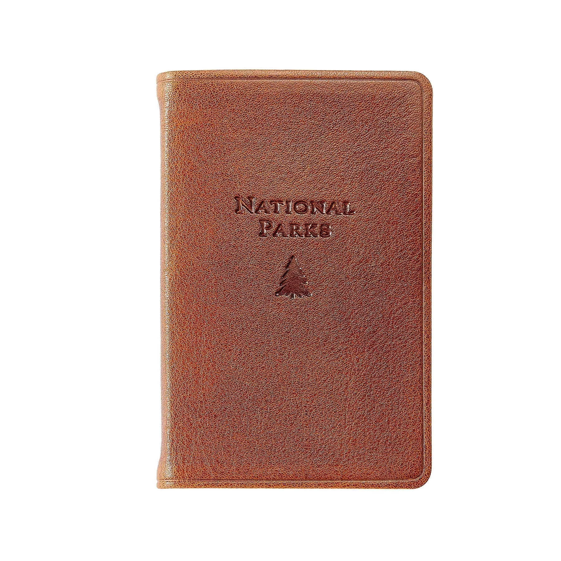 National Parks Cognac Leather Pocket Atlas