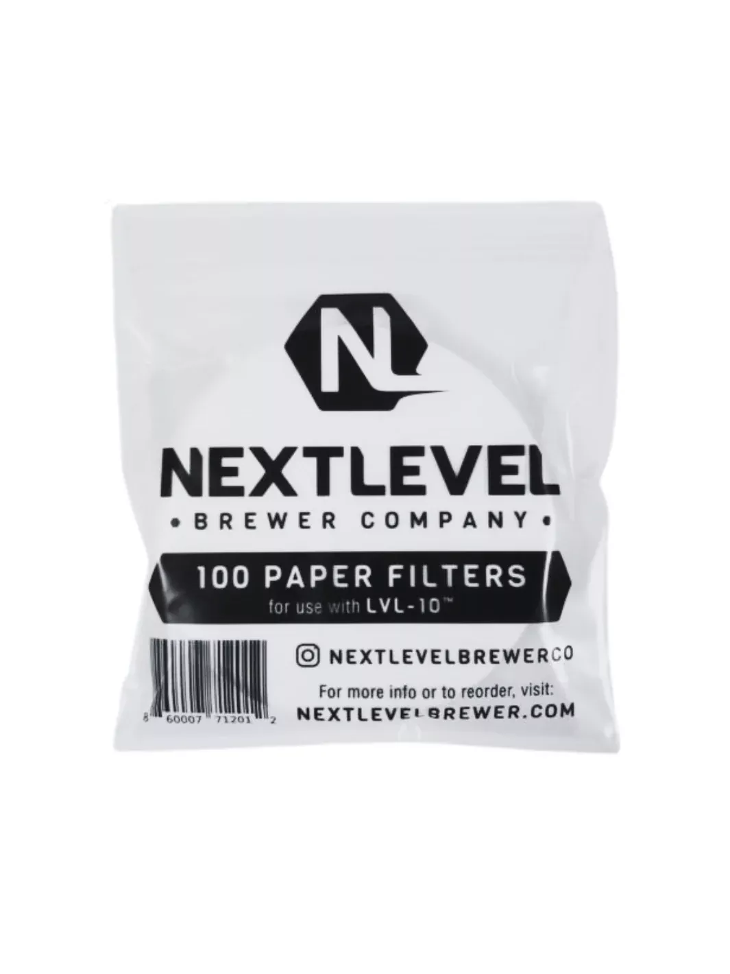 NextLevel LVL-10 Brewer Premium Paper Filters (100-Pack)