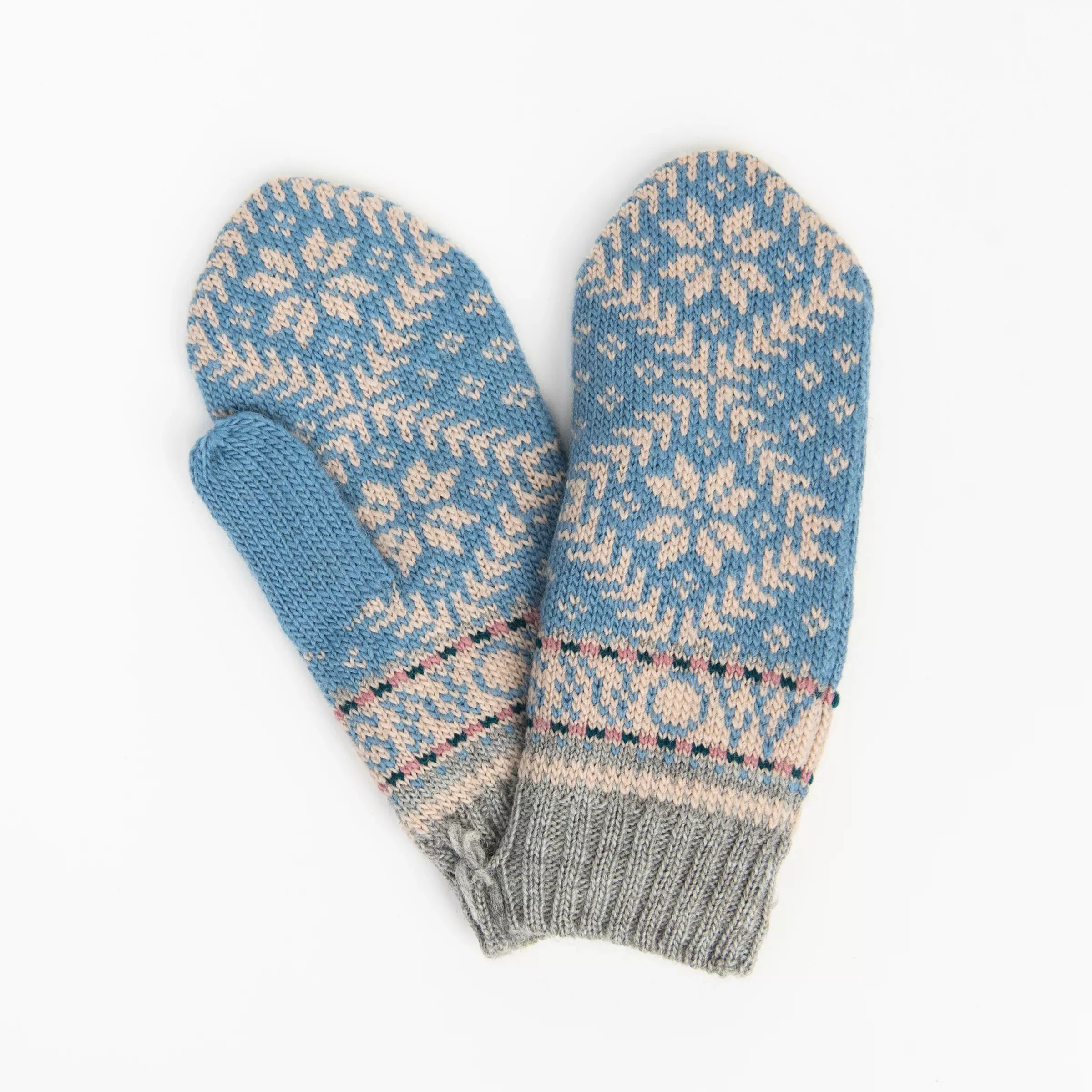 Nordic Mitten in Light Blue