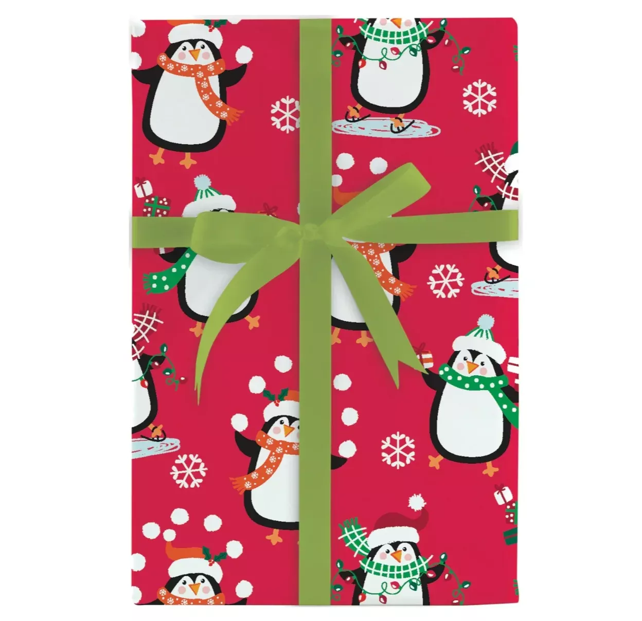 North Pole Characters Gift Wrap Roll on High Quality Paper - 30" x 10' Roll –Local Delivery Only