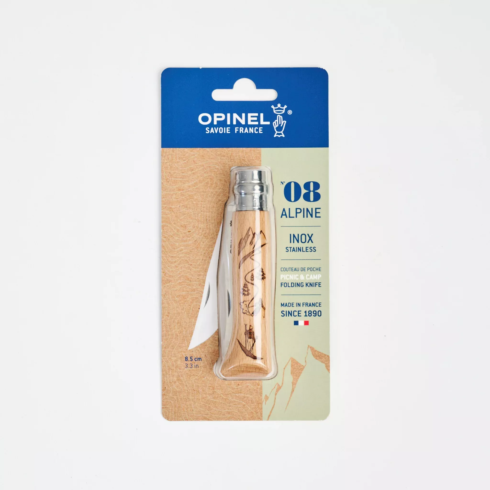 Opinel No. 08 Skiing Stainless Steel Folding Knives