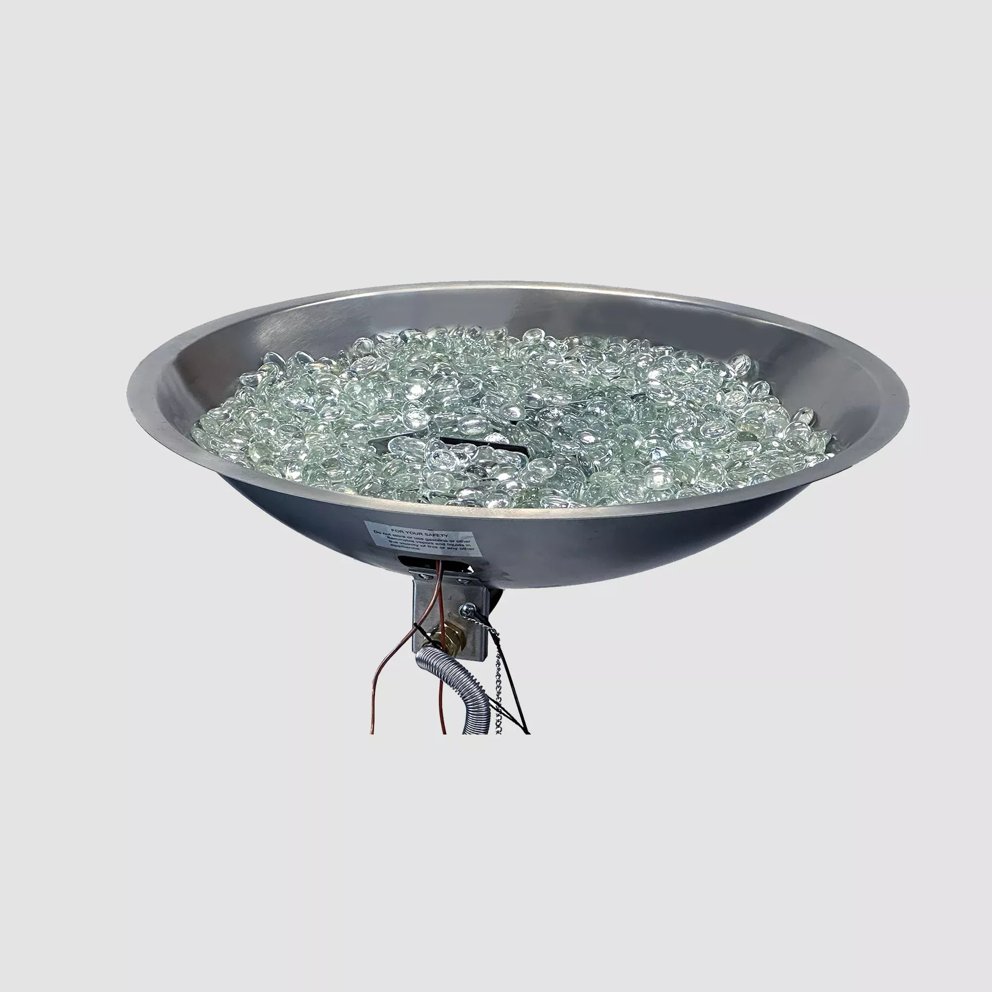 The Outdoor GreatRoom Crystal Fire Plus Round Gas Burner