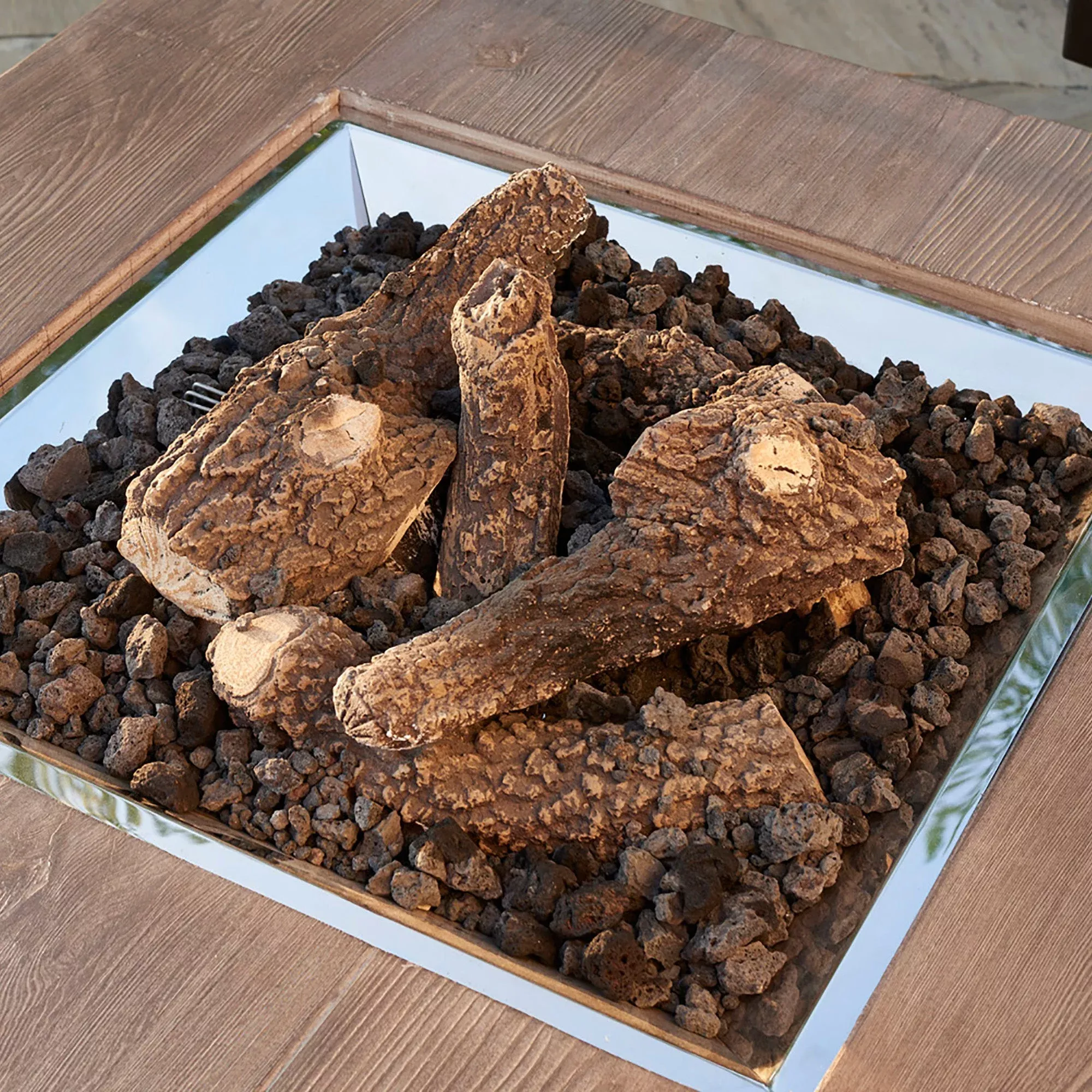The Outdoor GreatRoom Outdoor Ceramic Fiber Log Set
