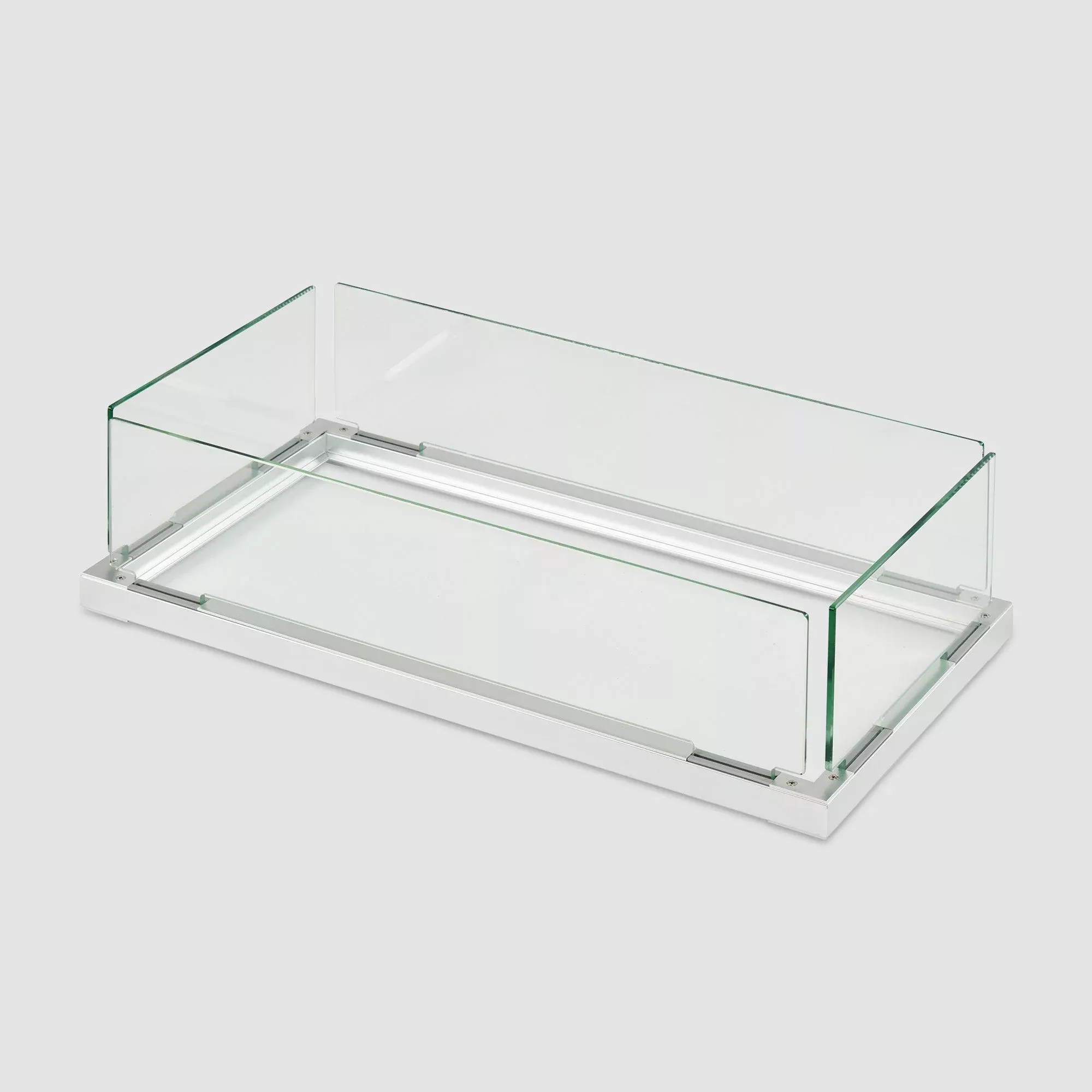 The Outdoor GreatRoom Rectangular Folding Glass Wind Guard